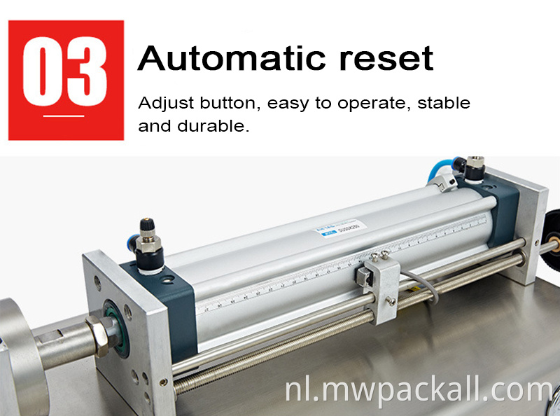 Flacon vulmachine automatische cilinder duwt de zuiger vloeistof vulmachine staal materiaal;